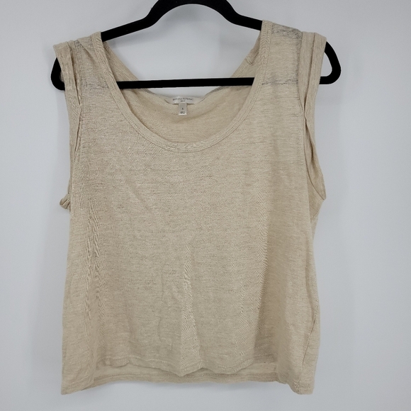 Banana Republic Womens Linen Bohemian Loose Fit Tank Top Size S - Picture 3 of 8